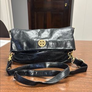 Black Leather Crossbody Bag